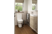 Vivido 410mm W/H Basin Unit & C/C Toilet Pack - Anthracite Gloss
