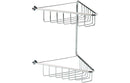 Lumo 2-Tier Corner Shower Caddy - Chrome