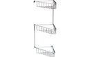 Lumo 3-Tier Corner Shower Caddy - Chrome