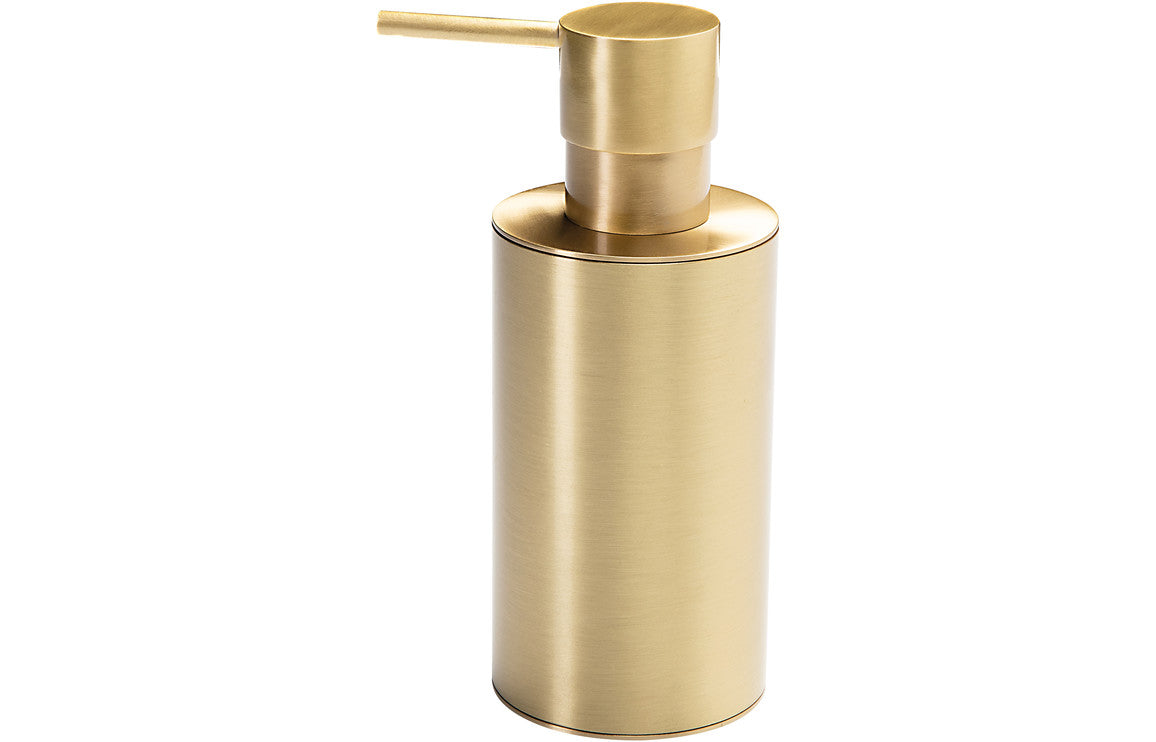 Celestia Wall Mounted Soap Dispenser - Brushed Brass