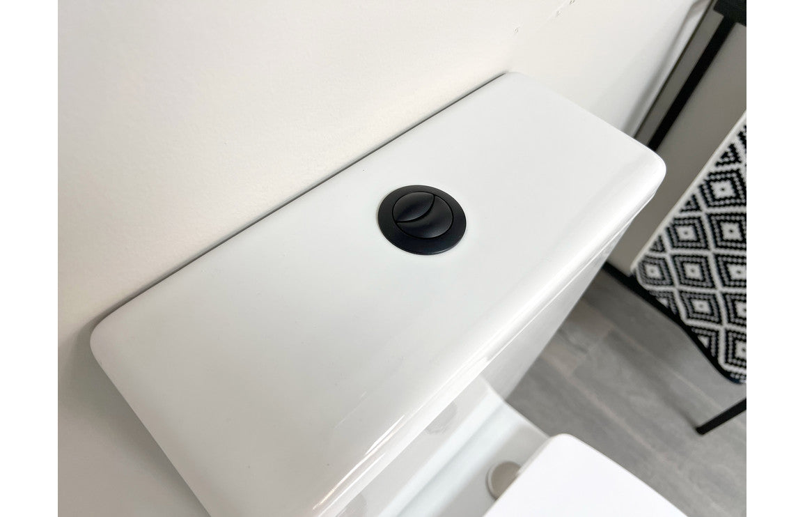 Dual Push Button Cover (Rod) - Matt Black