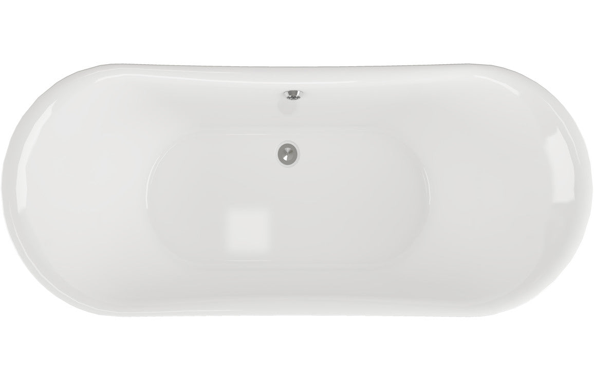 Kingsley Free Standing 1760x710x775mm 0TH Bath w/Feet