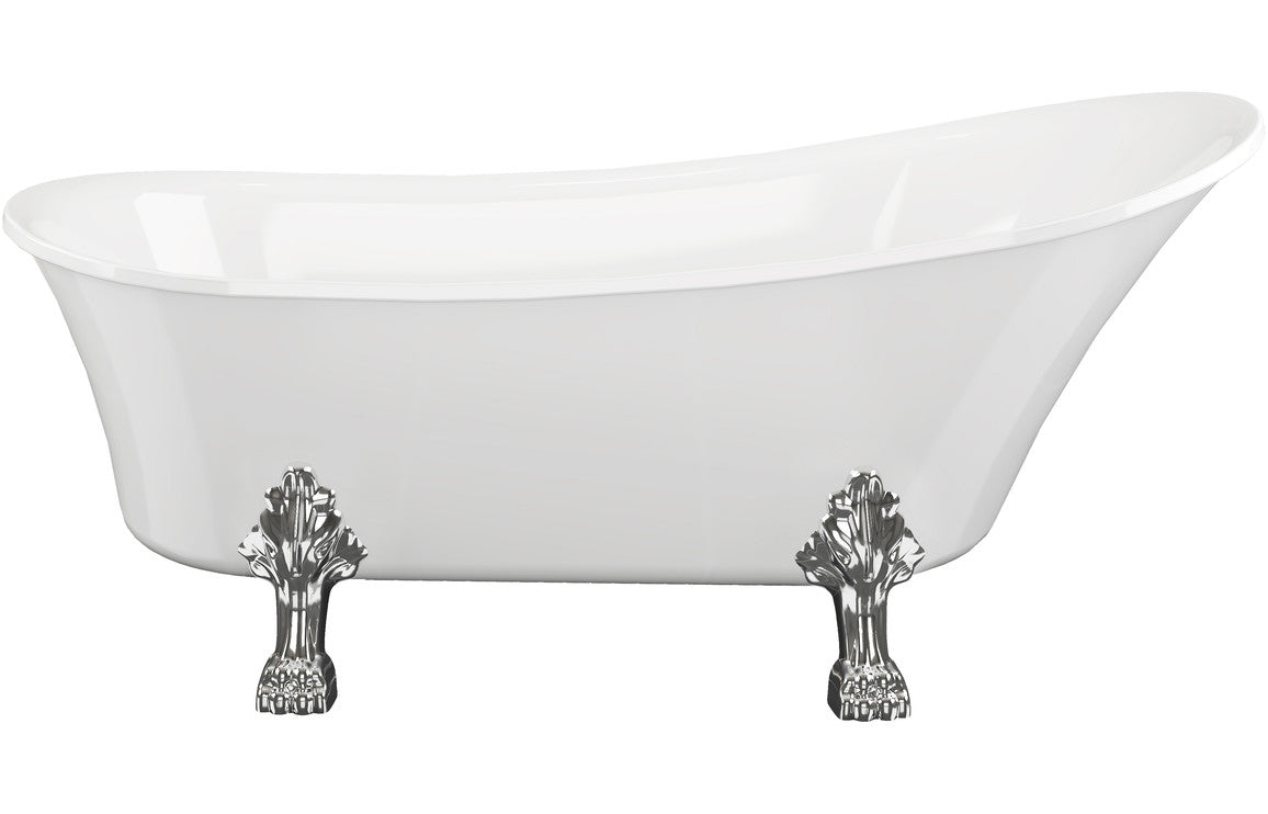 Suffolk Free Standing 1620x700x770mm 0TH Bath w/Feet
