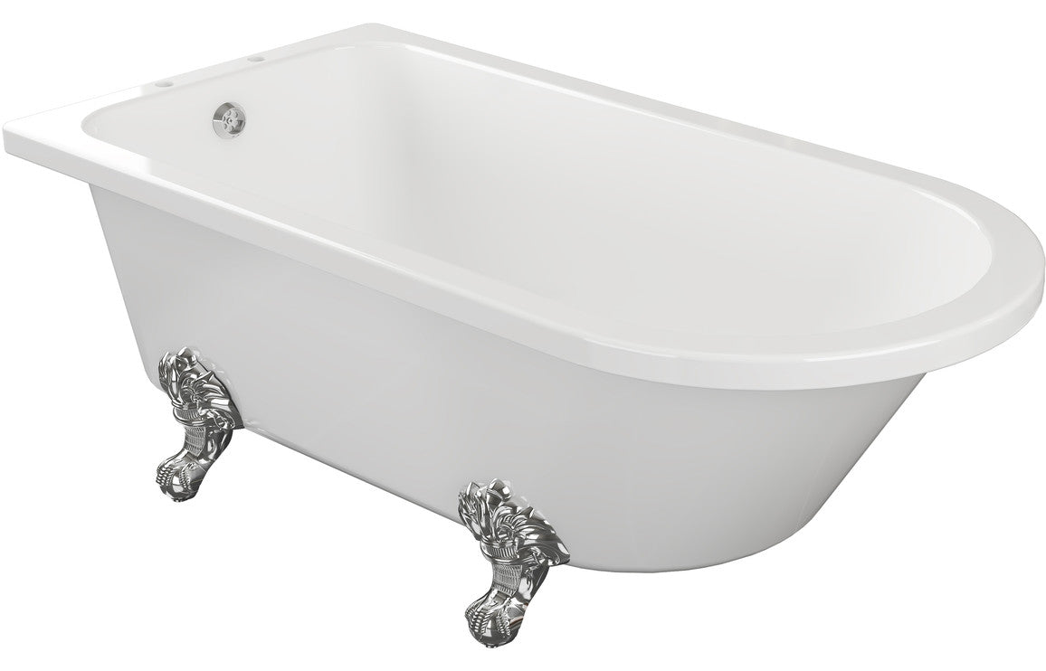 Regal Free Standing 1700x750x650mm 2TH Corner Bath w/Feet