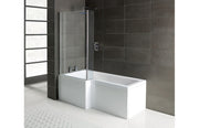 L-Shape 1700x700-850x410mm 0TH Shower Bath Panel & Screen (LH)