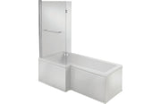 Tuscan L Shape 1500x850x560mm 0TH Shower Bath Pack (LH)
