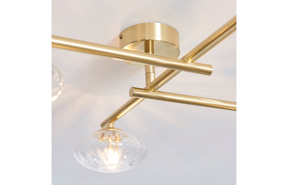 Atlas Ceiling Light - Brushed Brass