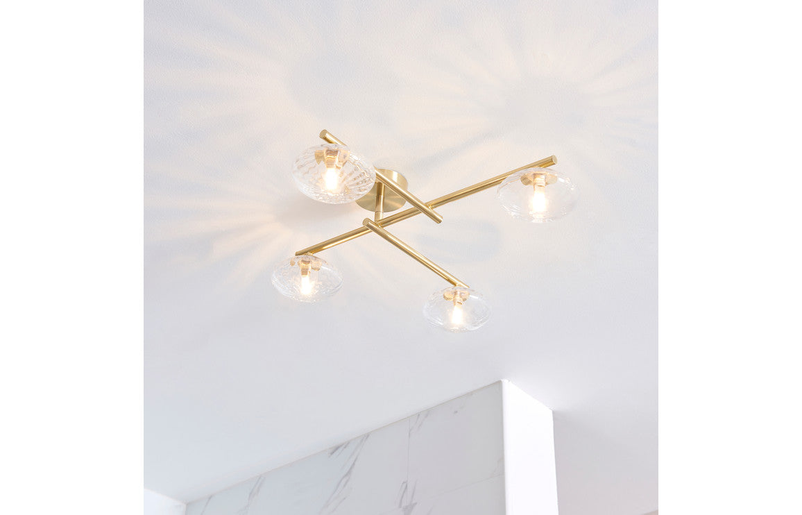 Atlas Ceiling Light - Brushed Brass