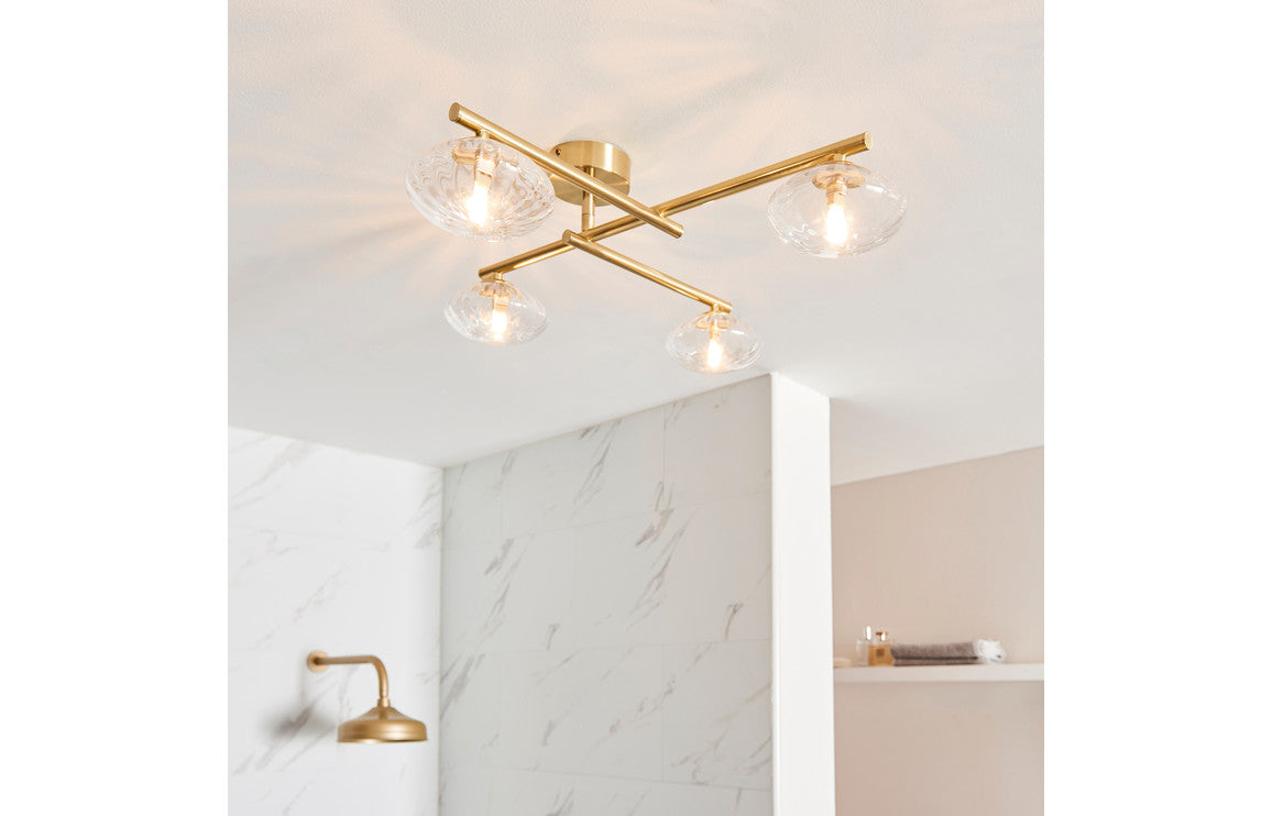 Atlas Ceiling Light - Brushed Brass