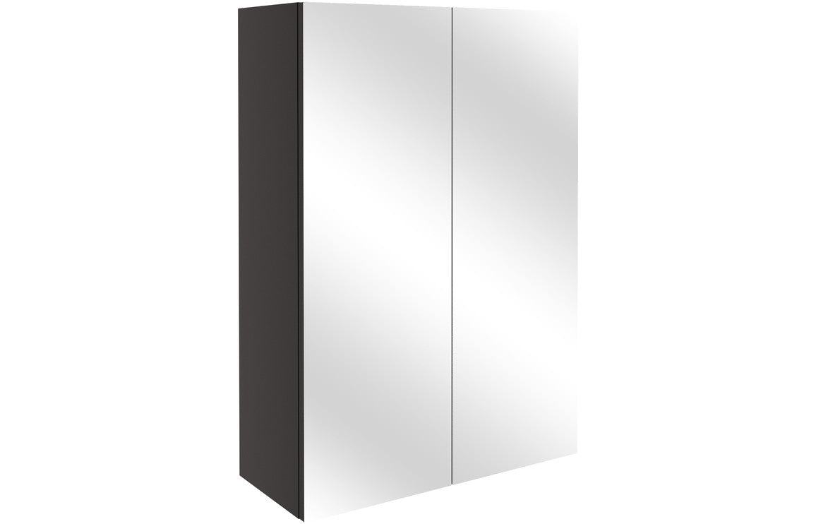 Aria 500mm Mirrored Unit - Matt Graphite Grey