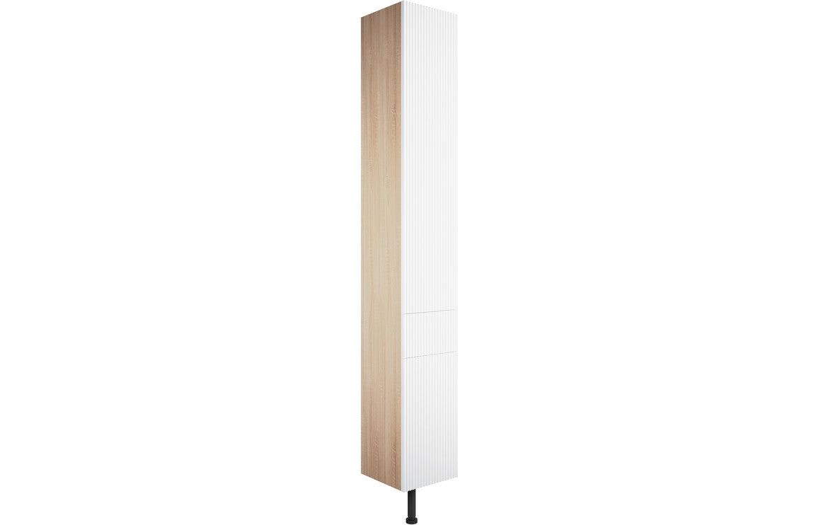Solace 300mm 2 Door 1 Drawer Tall Unit - Matt White