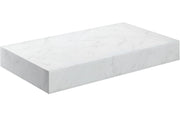 Mosaic 800mm Wall Hung Basin Shelf - White Marble