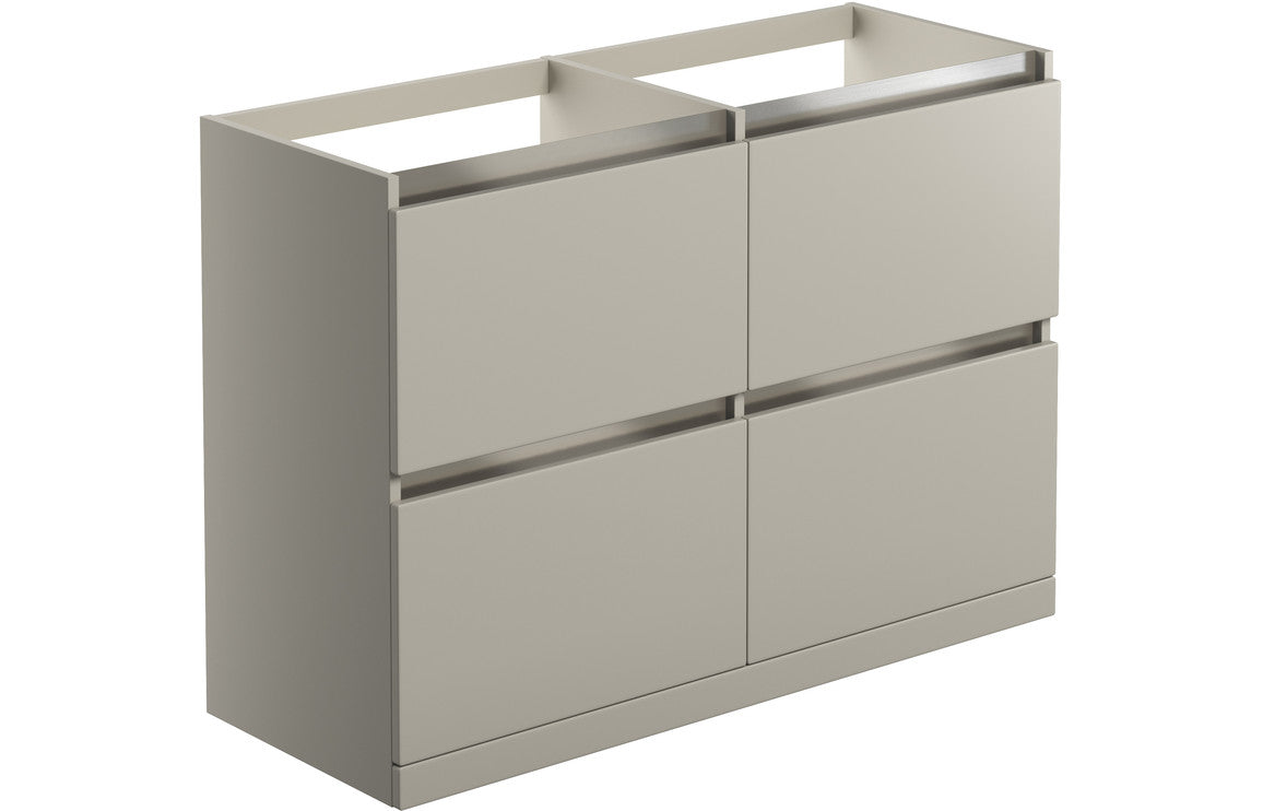 Elysium 1200mm Floor Standing Basin Unit Run (No Top) - Latte