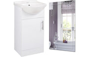 Valenza 450mm Floor Standing Basin Unit & Mirror Pack