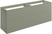 Serenita 1180mm Wall Hung 4 Drawer Basin Unit (No Top) - Matt Olive Green