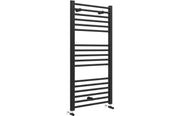 Azure Straight 30mm Ladder Radiator (600x1200x30mm) - Matt Black