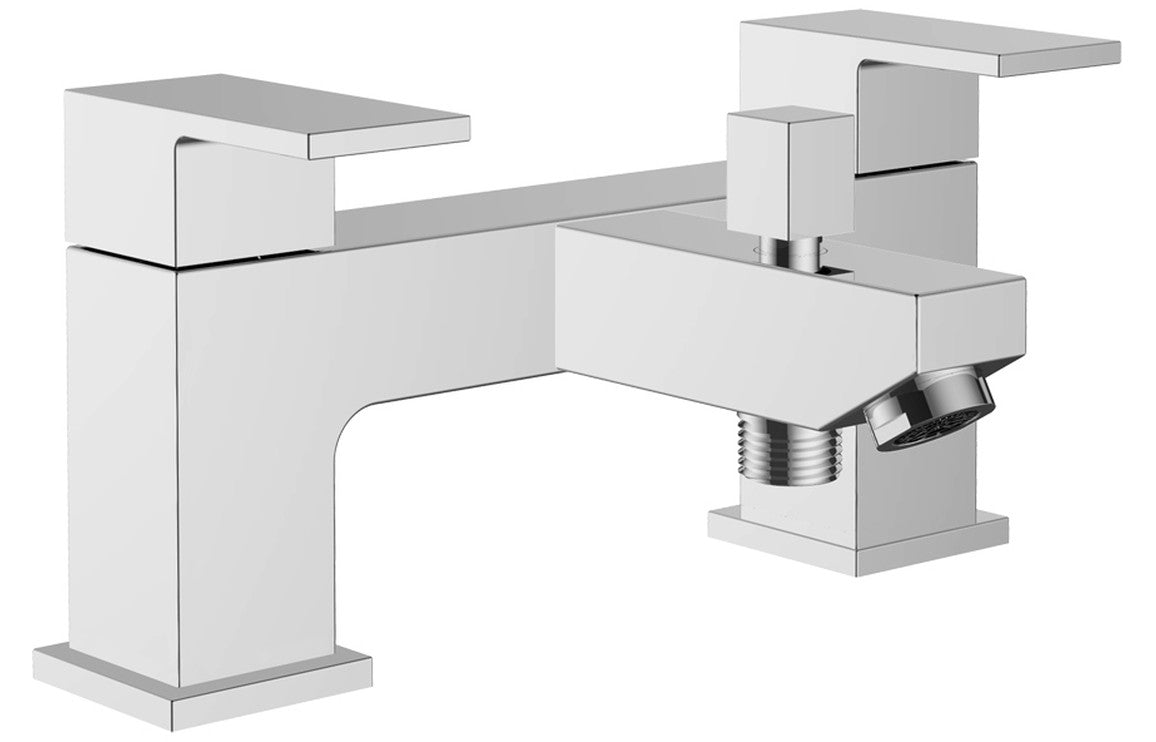 Tullio Bath/Shower Mixer & Bracket - Chrome