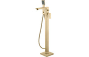 Beyra Floor Standing Bath/Shower Mixer - Brushed Brass