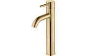 Sirena Tall Basin Mixer - Brushed Brass