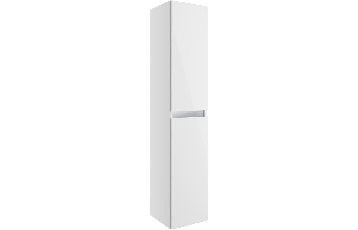 Elysium 300mm 2 Door Wall Hung Tall Unit - White Gloss
