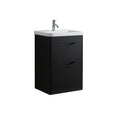 Crescent 600mm Waterproof Curved PVC Vanity Unit With Drawers and Basin