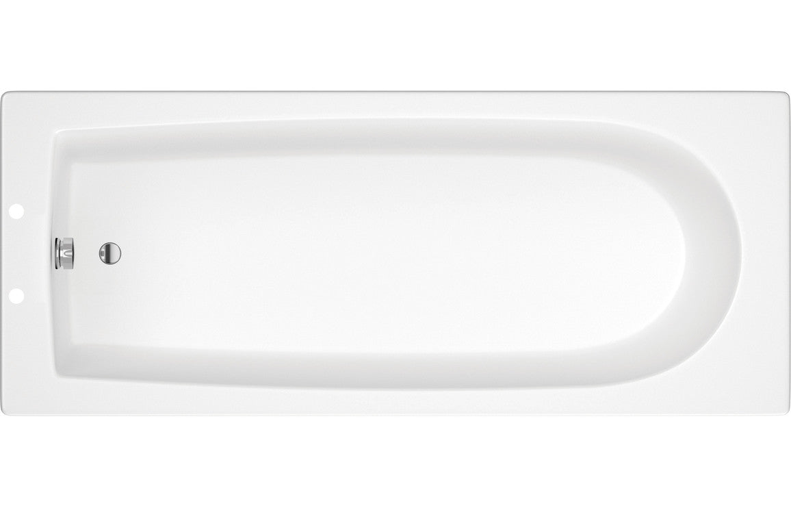 Smith D Shape Single End SUPERCAST 1700x700x550mm 2TH Bath w/Legs