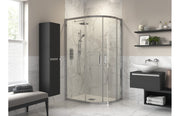 Diamond 1000x800mm 2 Door Offset Quadrant - Chrome