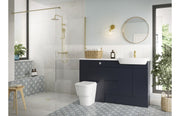 Trysta 2200x330mm Tall End Panel - Matt Indigo Blue