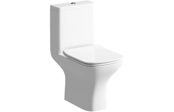 Agarwood Short Projection Close Coupled Open Back WC & Slim Soft Close Seat