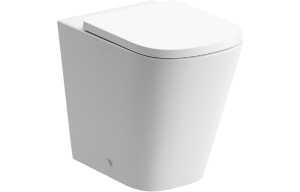 Emilia Rimless Back To Wall Comfort Height WC & Soft Close Seat
