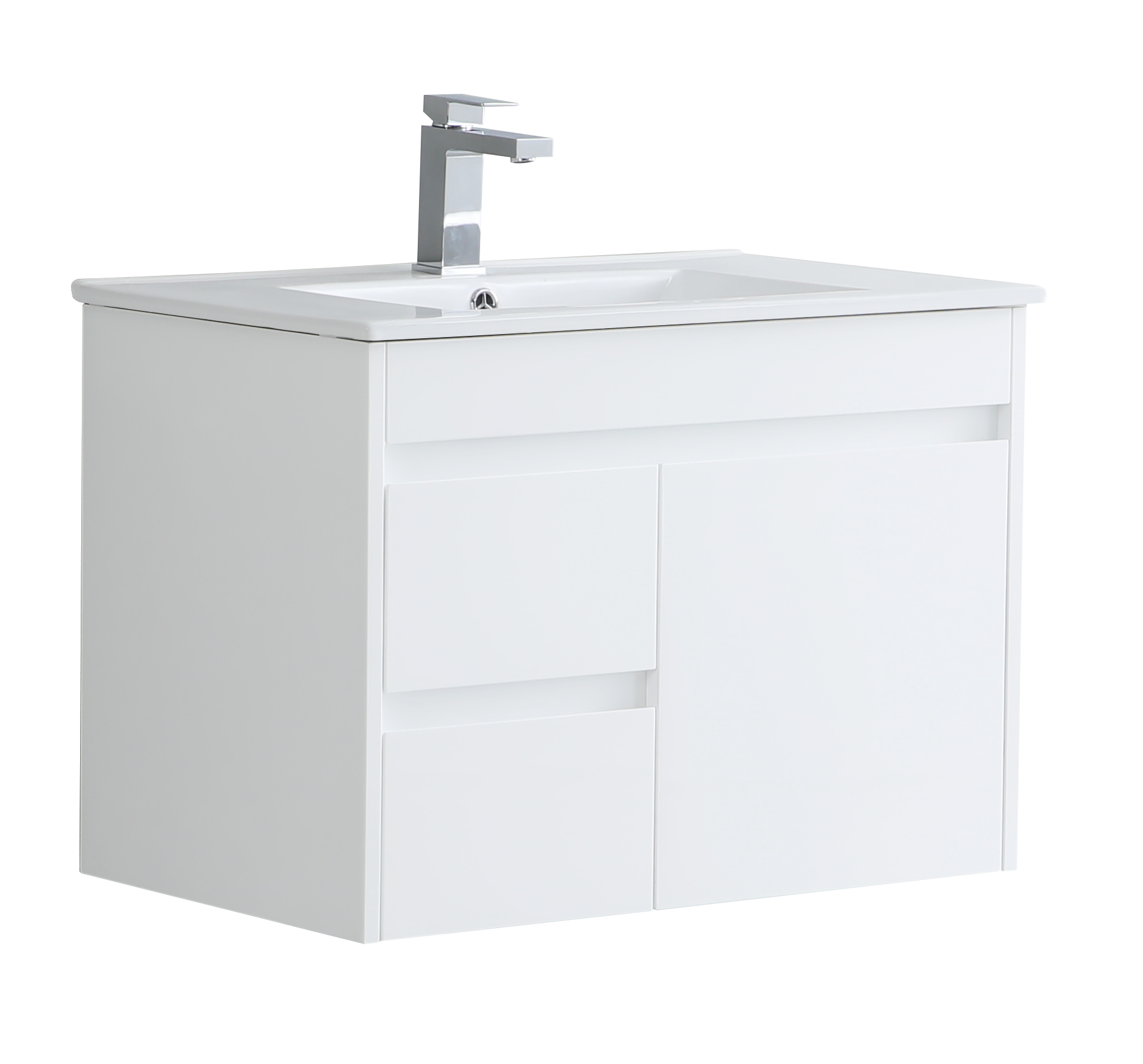 Monza 750mm Wall Hung Waterproof PVC Vanity Unit and Basin