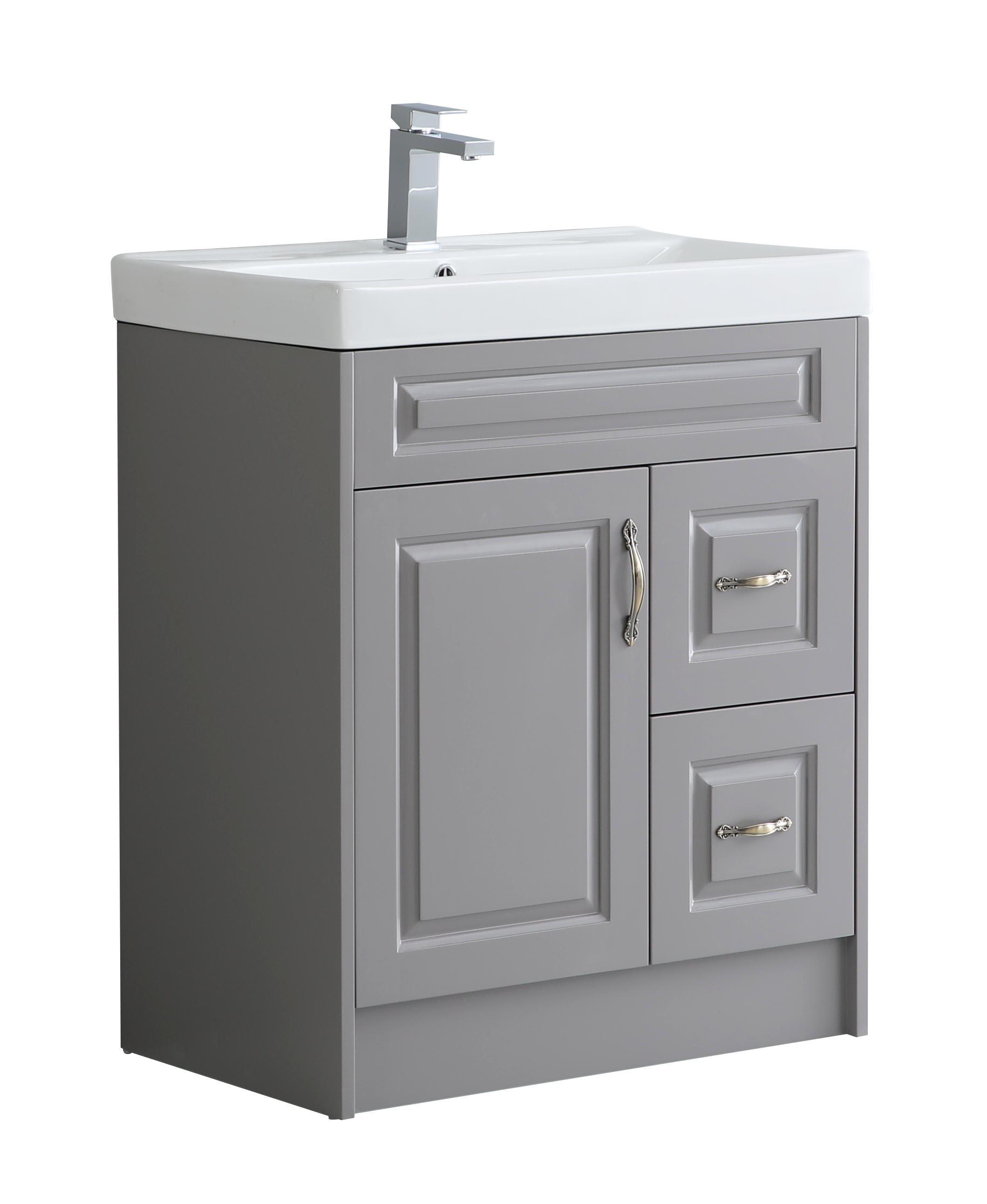 Alfred 750mm Traditional Waterproof PVC Vanity Unit and Basin