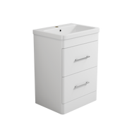 Bliss 600mm Waterproof Curved PVC Vanity Unit With Drawers and Basin