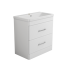 Bliss 800mm Waterproof Curved PVC Vanity Unit With Drawers and Basin