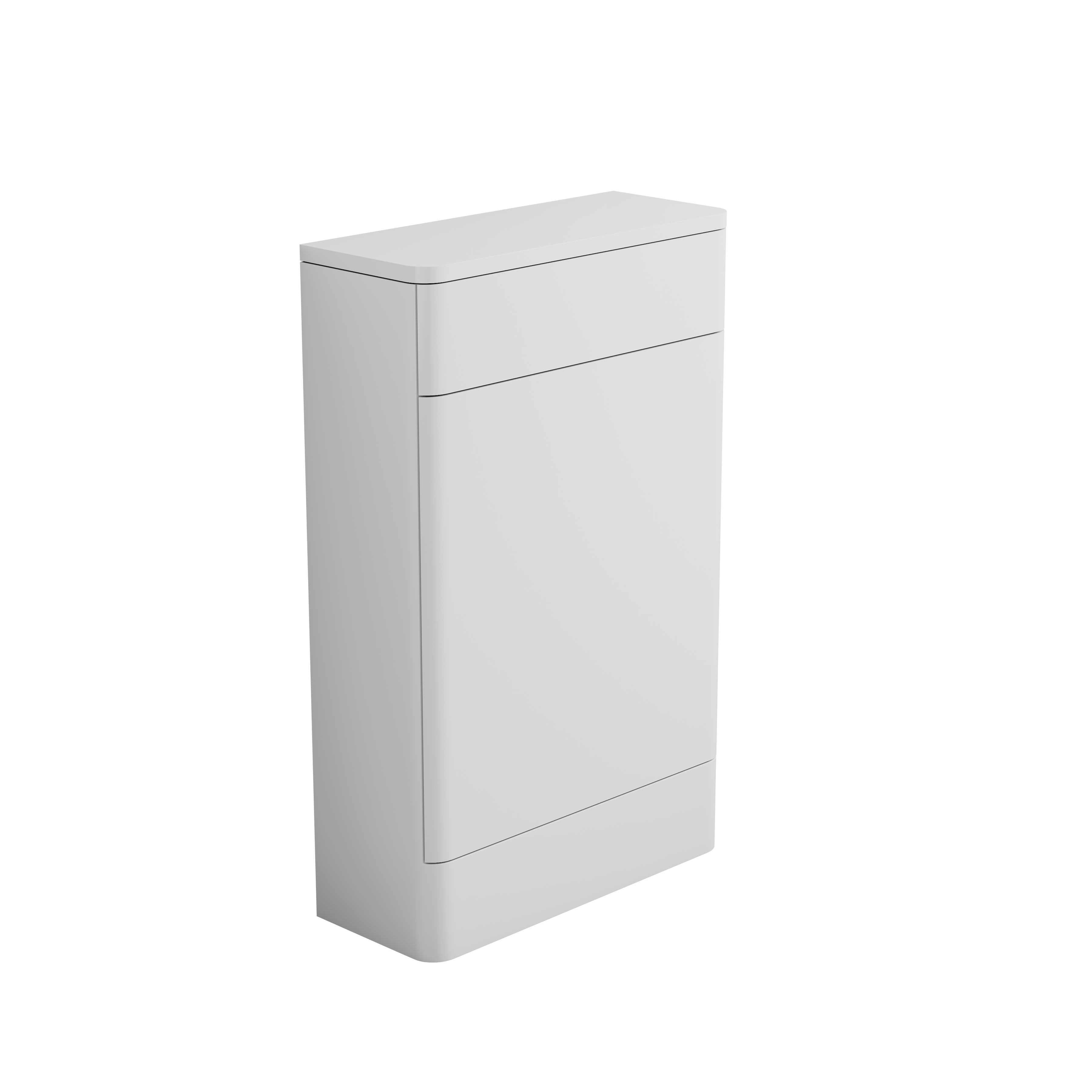 Bliss 500mm Waterproof PVC Curved Slim WC Unit