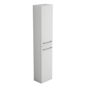 Bliss 300mm Wall Hung Tall Boy Curved Waterproof Storage Unit