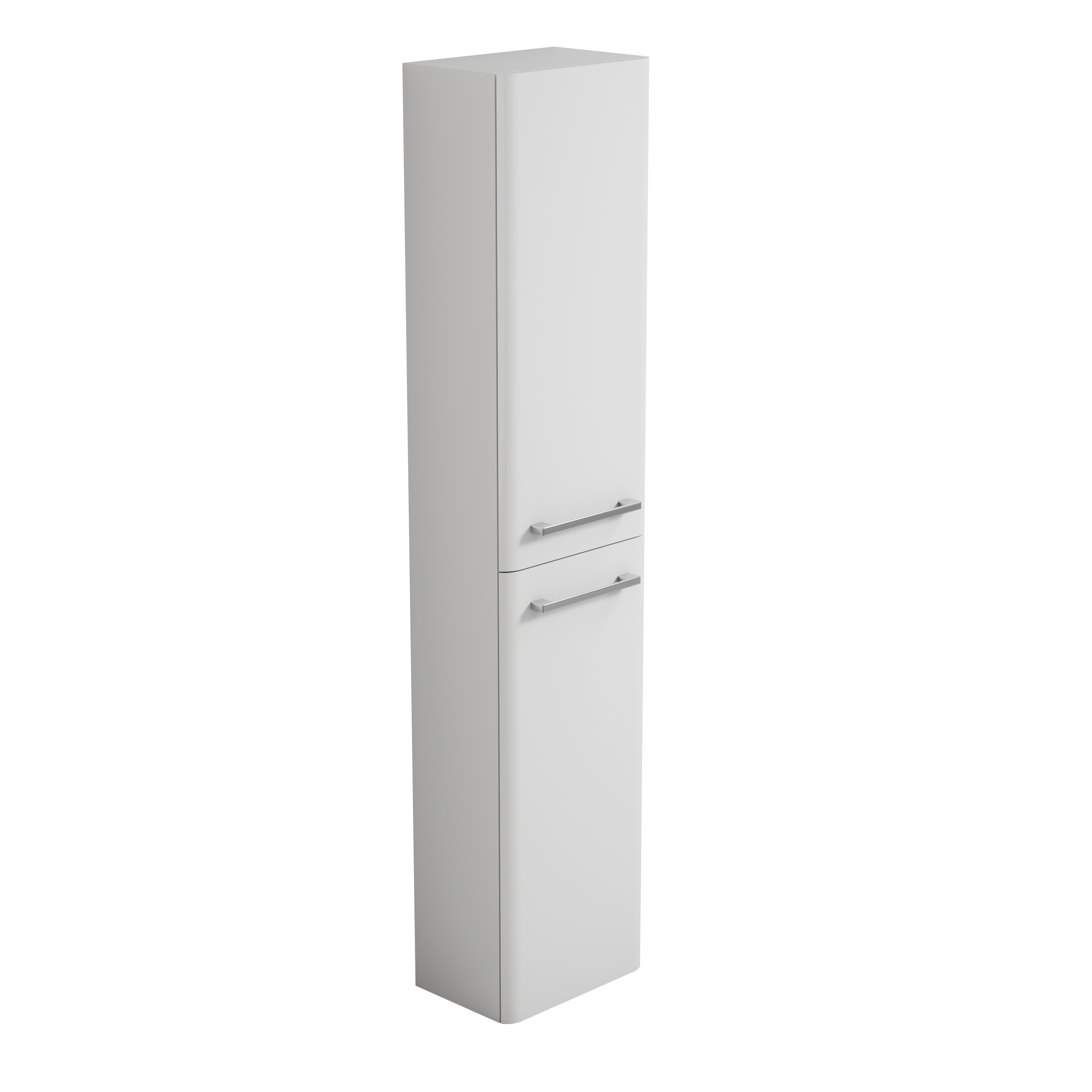 Bliss 300mm Wall Hung Tall Boy Curved Waterproof Storage Unit