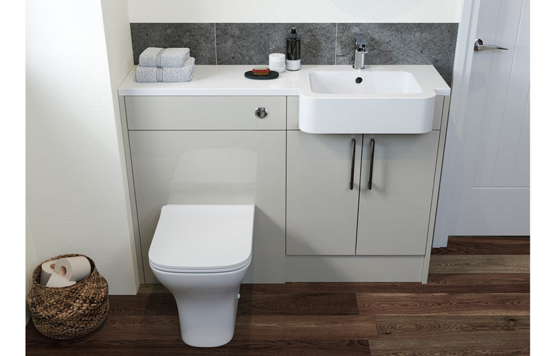 Aria 300mm Slim Base Unit - Light Grey Gloss