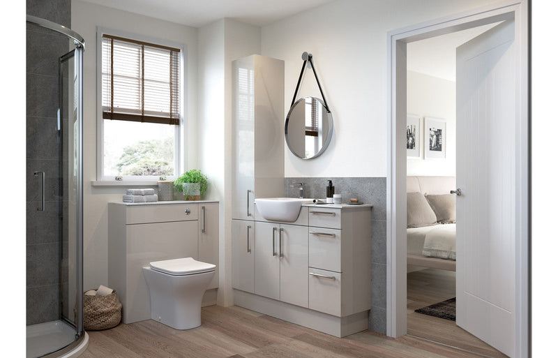 Aria 300mm Slim Base Unit - Light Grey Gloss