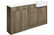 Aria 1542mm Basin WC & 1 Door Unit Pack (RH) - Nebraska Oak