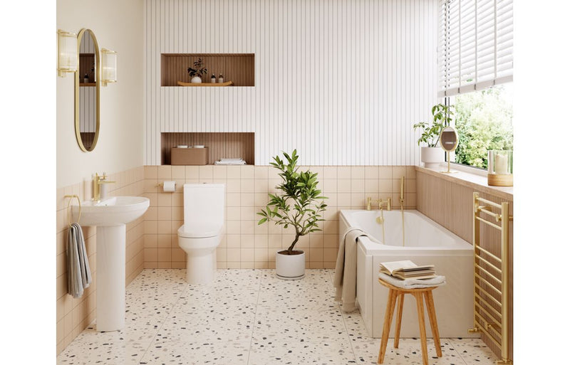 Sanita Full Suite & Bath w/Brushed Brass Finishes