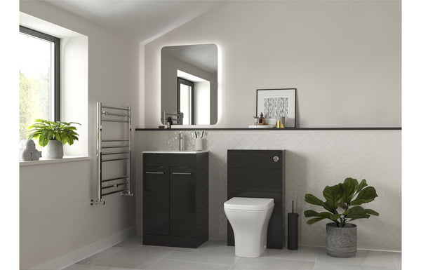 Vivido 510mm F/S Furniture Pack - Grey Gloss w/Chrome Finishes