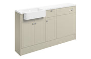 Cello 1542mm Basin WC & 1 Drawer 1 Door Unit Pack (LH) - Matt Latte