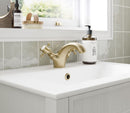 York Bath Pillar Taps - Brushed Brass