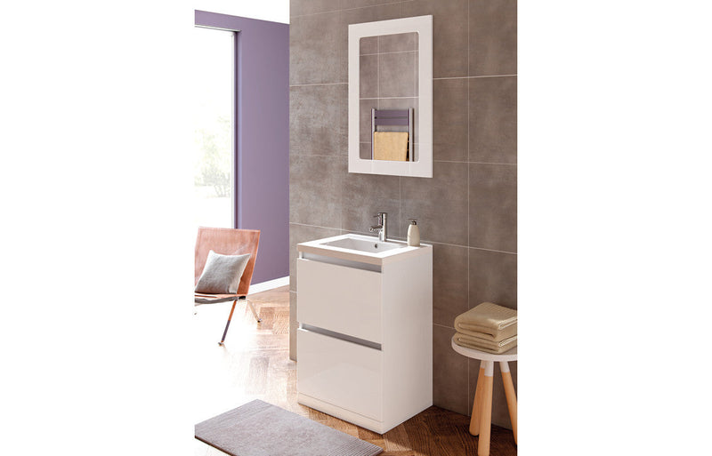 Elysium 600mm Floor Standing WC Unit - White Gloss