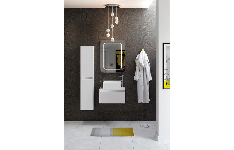 Elysium 600mm Floor Standing WC Unit - White Gloss