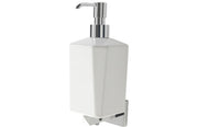 Mirage Wall Mounted Soap Dispenser - Chrome & White