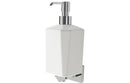 Mirage Wall Mounted Soap Dispenser - Chrome & White