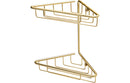 Lumo 2-Tier Corner Shower Caddy - Brushed Brass