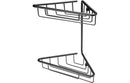 Lumo 2-Tier Corner Shower Caddy - Black